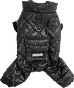 Overall GoodLuck Black | Varm plyschoverall | Storlekar: M, XL-XXL