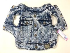 Hundtäcke Jeans Street Fashion | Fodrad Denim Väst | Storlek: L