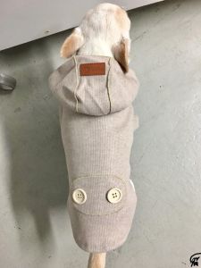 Rib Hoodie | Beige | Storlekar: S-M, XL