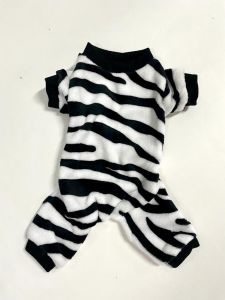 Jumpsuit Zebra | Plysch outfit | Bredare modell | Storlek: S