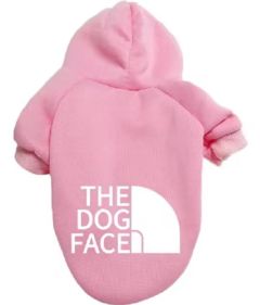 Mjuk hoodie Dog Face Rosa | Storlekar: S, L, XXL