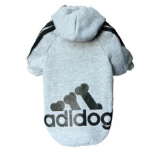 Stora hundar! Sport Hoodie | Dog Bones Grey | Storlek: 7XL