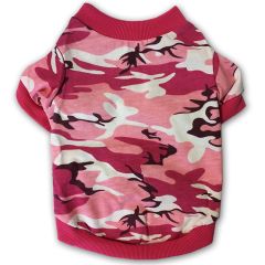 Hund T-shirt Camo Pink Off-Road | DiivaDog