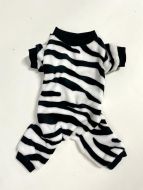 Jumpsuit Zebra | Plysch outfit | Bredare modell | Storlek: S