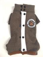 Övergripande Brown Paw | Mjuk och flexibel overall 2-rad med knapp | Storlekar: S-M och XL-XXL