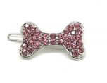 Rosa diamant Bone | Hårprydnad Klämfästning