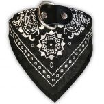 Hundbandana Svart | Hundhalsband | Hund scarf | Kattbandana