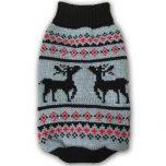 Hund Kläder | Hund Tröja | Hundens Stickad Tröja Original Reindeer Grey