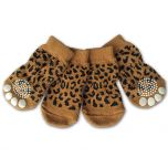 Hundstrumpor Leopard, Hundsockor, Halkfria hund strumpor, 4 sockor i paket, DiivaDog