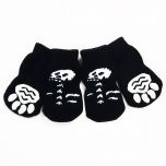 Hundstrumpor Black & White | Spooky Skeletons | Hundsockor, Halkfria Hund Strumpor | 4 sockor i paket | 