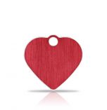 Namnbrick Classic Heart Red & Silver | Med Gravyr | Storlekar: S,L