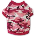 Hund T-shirt Camo Pink Off-Road | DiivaDog