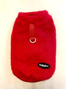 Supermjuk skjorta | Röd Teddy i koppel | Storlekar: S-XXL