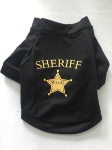 T-shirt Sheriff Black | Korta ärmar | Storlekar: S-M