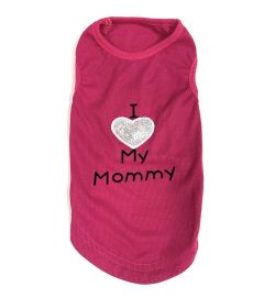 Ärmlös skjorta I Love My Mommy Pink | Storlekar: S, L