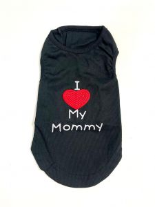 Ärmlös skjorta I Love My Mommy Black | Storlekar: S-L