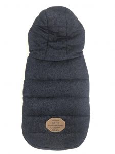Ärmlös hoodie-jacka | Jeans blå | Varm luvtröja i plysch | Storlekar: M-L