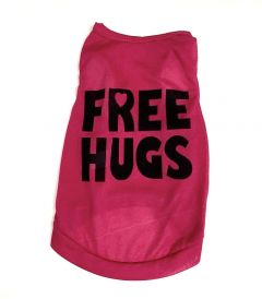 Ärmlös skjorta Free Hugs | Pink | Storlekar: S-L