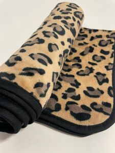 Sovfilt Supermjuk plyschfilt Leopard | 77x53 cm