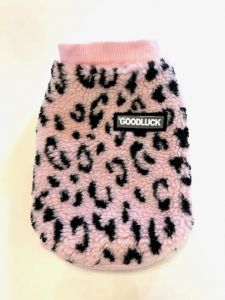 Mjuk Teddyväst | Rosa Leopard | Storlekar: S-XXL
