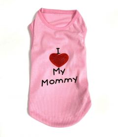 Ärmlös skjorta I Love My Mommy Rosa | Storlekar: S, L