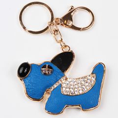 Charm Nyckel Smycke Blå Hund