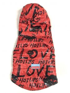 Lättväst med huva | Love Red| Storlek: S