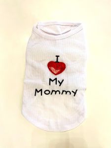 Ärmlös skjorta I Love My Mommy White | Storlekar: S-L
