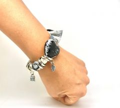 Spektakulärt armband för kvinnor | Black Heart