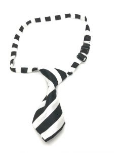 Hund Slips Black-White Stripe