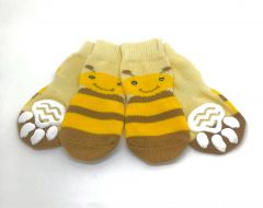 Hundstrumpor BreezyBees | Stor Hund 4XL-5XL | Halkfria Skydsstrumpor | 4 strumpor