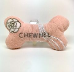 Hundleksak | Plyschleksak för hund | Chewnel Bone Rosa | Luxury Toys