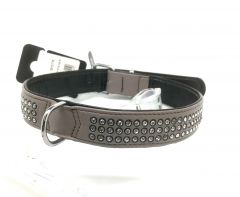 Hundhalsband Bling Bling Mocca | Storlek: 37cm - 44cm, bredd 2,5cm