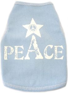 Koiran Vaatteet | Koiran Paita | Toppi Koiralle | Peace - tanktop blue | Ilmainen Toimitus!