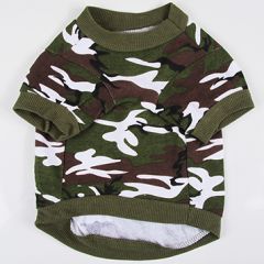Hundens T-shirt Camo, maskulin och avslappnad stil för fritid, DiivaDog