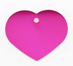 Namnbricka Classic Heart Pink