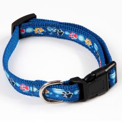 Hundens och Kattens blå halsband Color Paws, DiivaDog