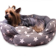 Bädd Night Stars | Mjuk och Bekväm Bädd för Liten Hund eller Katt | DiivaDog.se