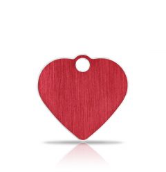 Namnbrick Classic Heart Red & Silver | Med Gravyr