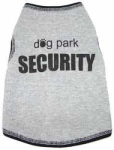 Hund Kläder | Hund T-shirt | Dog Park Security Tanktop