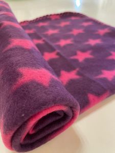 Sovfilt | Fleecefilt Pink Star | 60 x 70 cm