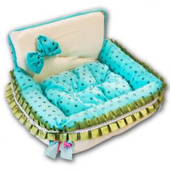 Hundbädd Turquoise Dream | Hundsäng | Söt Bädd för Hunden 