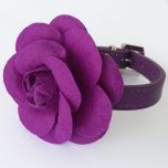 Hundhalsband Purple Rose
