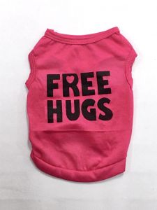 Ärmlös skjorta Free Hugs | Pink | Storlekar: S-M
