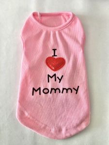 Ärmlös skjorta I Love My Mommy Rosa | Storlekar: S-L