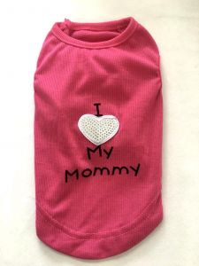 Ärmlös skjorta I Love My Mommy Pink | Storlekar: S-M