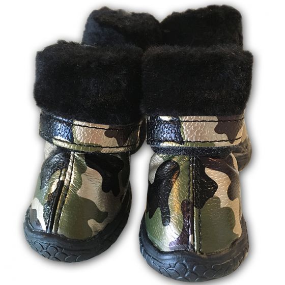 camo dog boots